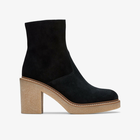 Colden Up Black Suede Clarks Women