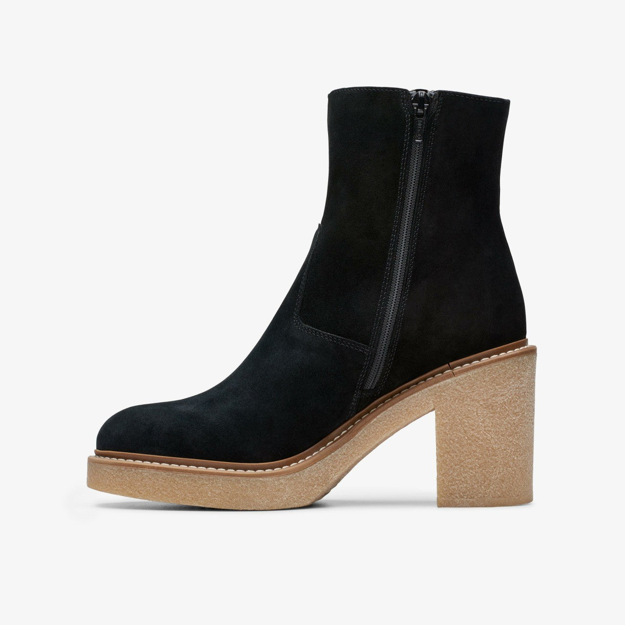 Colden Up Black Suede Clarks Women