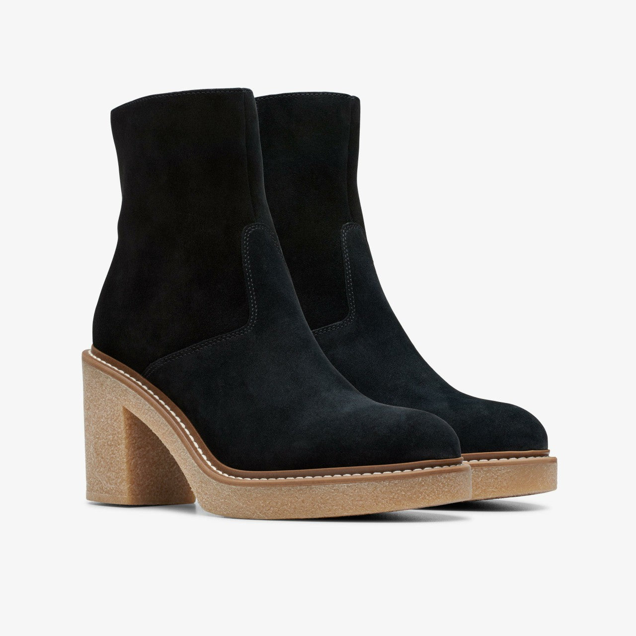 Colden Up Black Suede Clarks Women