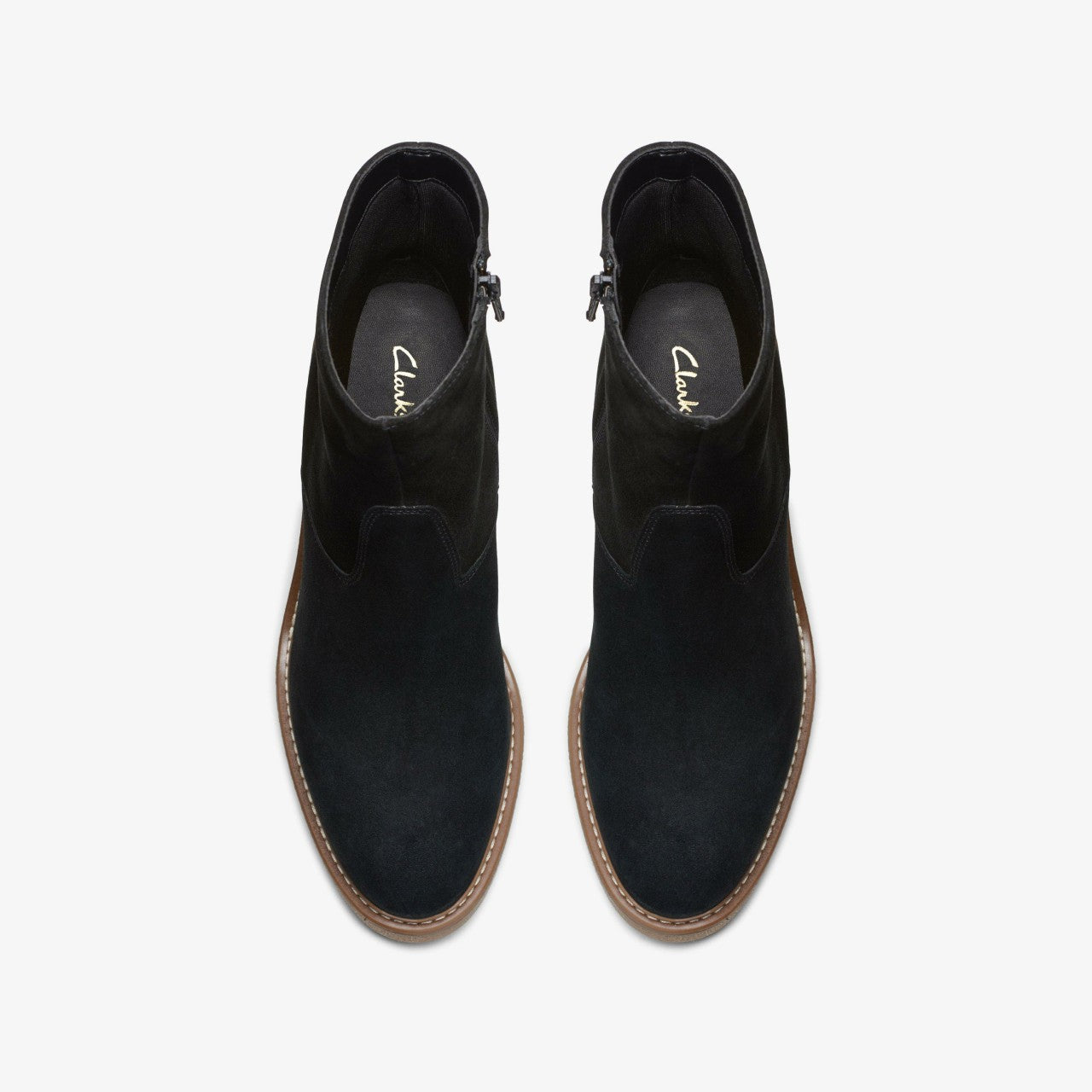 Colden Up Black Suede Clarks Women
