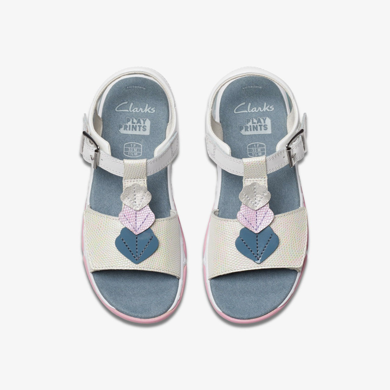 Osian Charm Kid White Clarks Kids