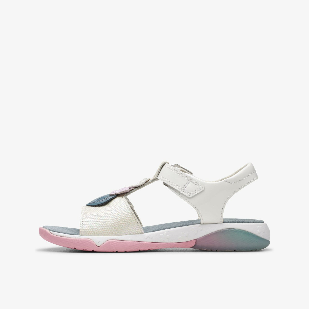 Osian Charm Kid White Clarks Kids