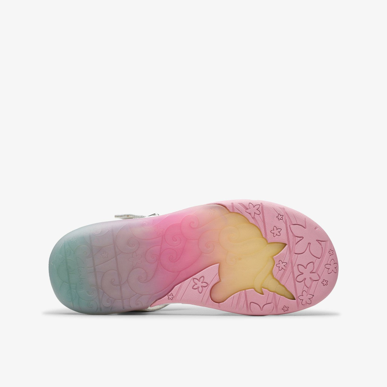 Osian Charm Kid White Clarks Kids
