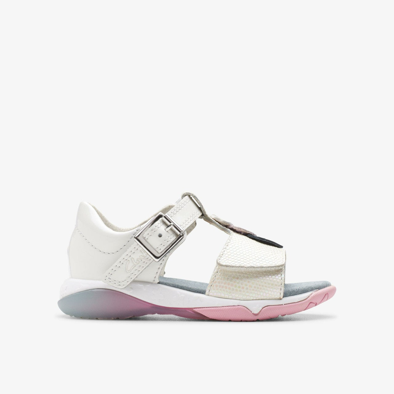 Osian Charm Toddler White Clarks Kids|Babies