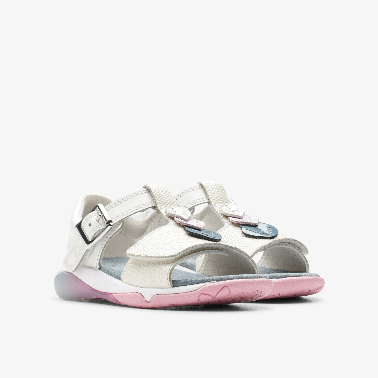 Osian Charm Toddler White Clarks Kids|Babies