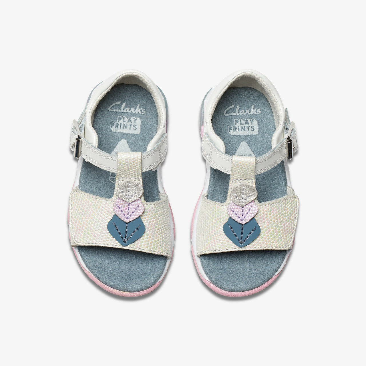 Osian Charm Toddler White Clarks Kids|Babies