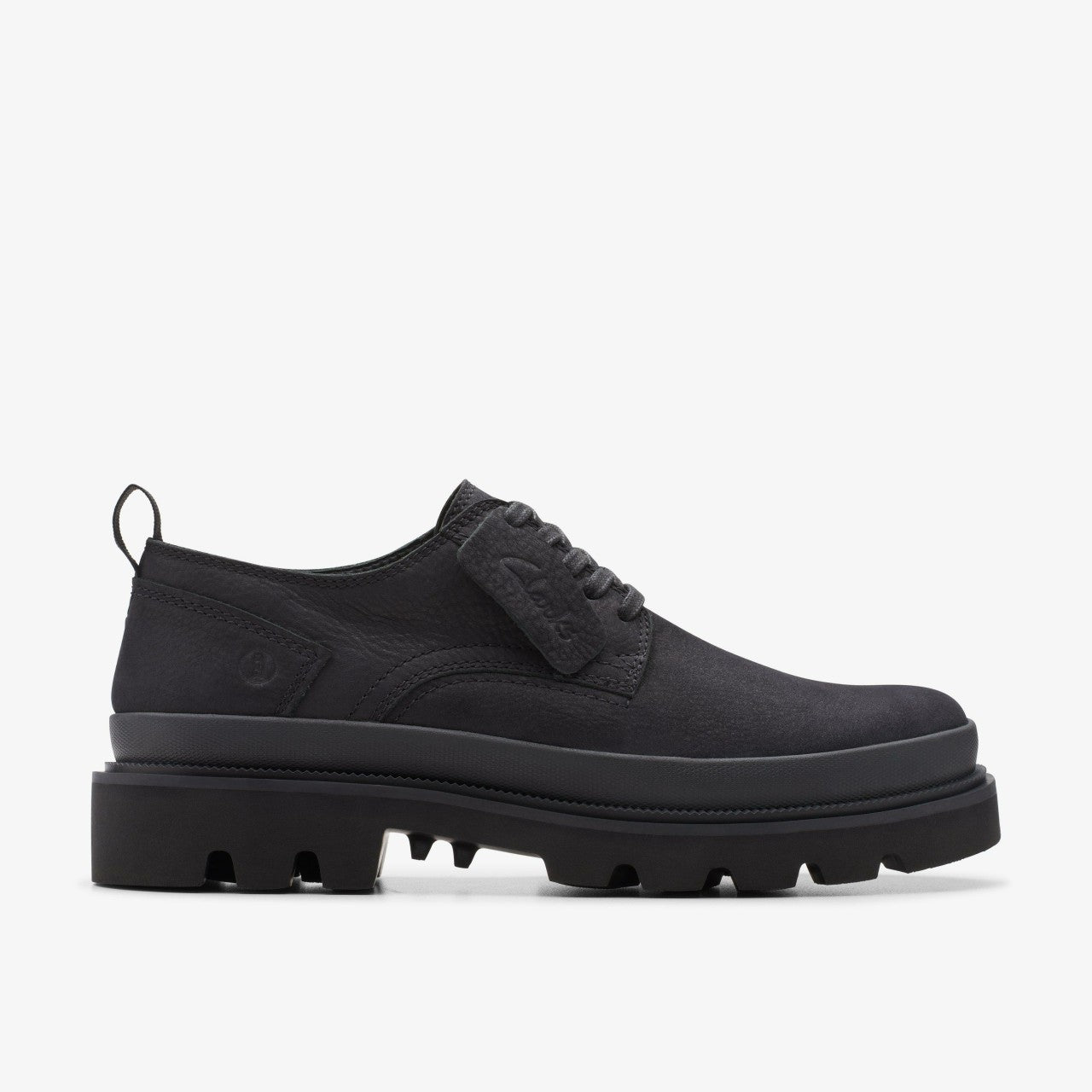 Badell Lace Black Nubuck Clarks Men