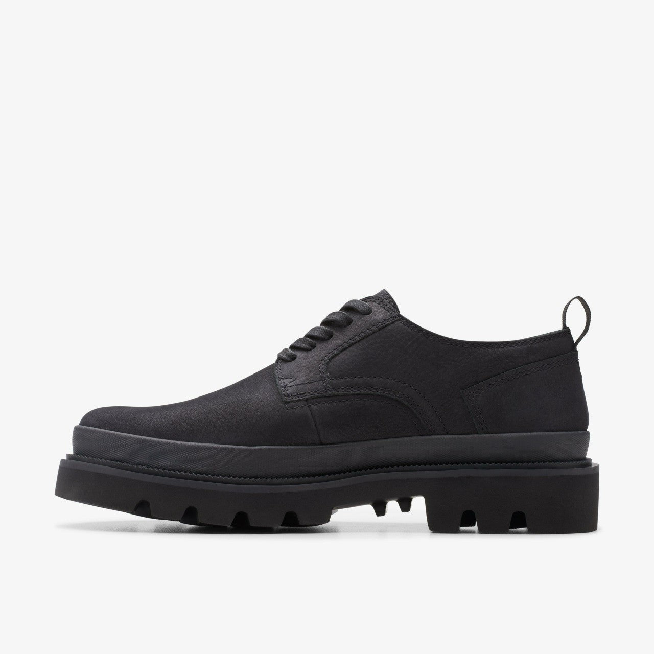 Badell Lace Black Nubuck Clarks Men