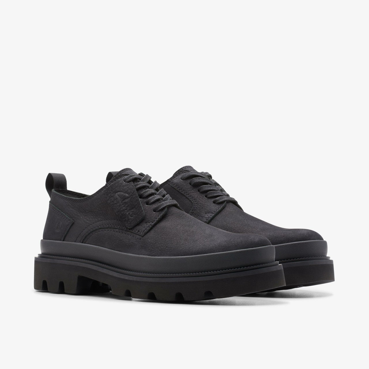 Badell Lace Black Nubuck Clarks Men