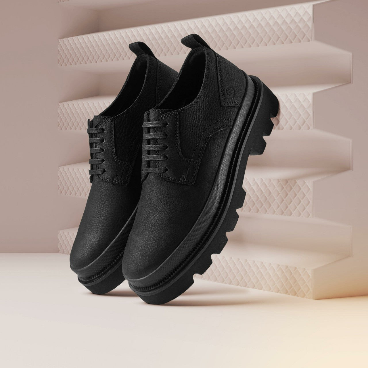Badell Lace Black Nubuck Clarks Men