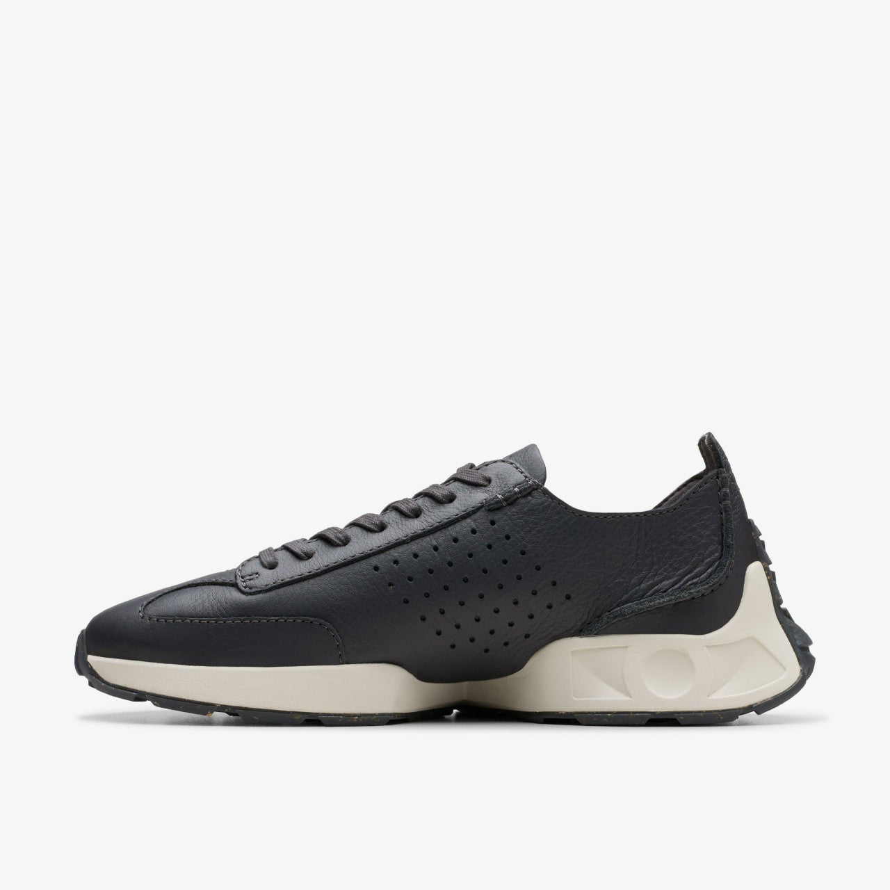 Craft Speed Dark Grey Leather Clarks Men