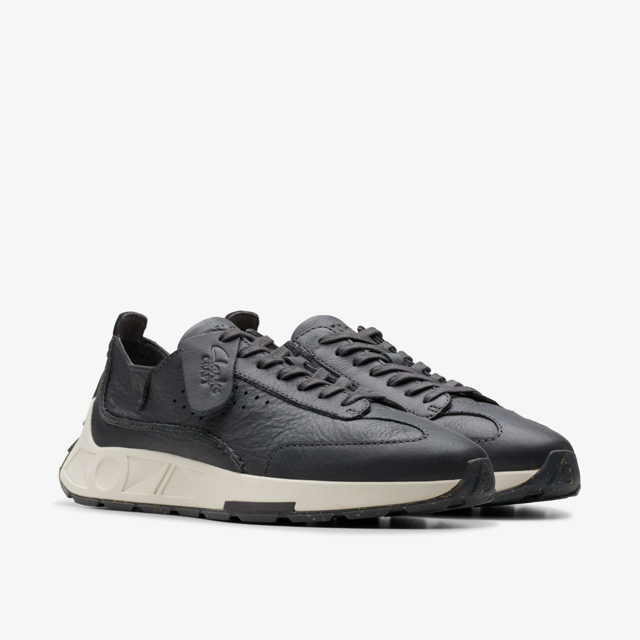 Craft Speed Dark Grey Leather Clarks Men