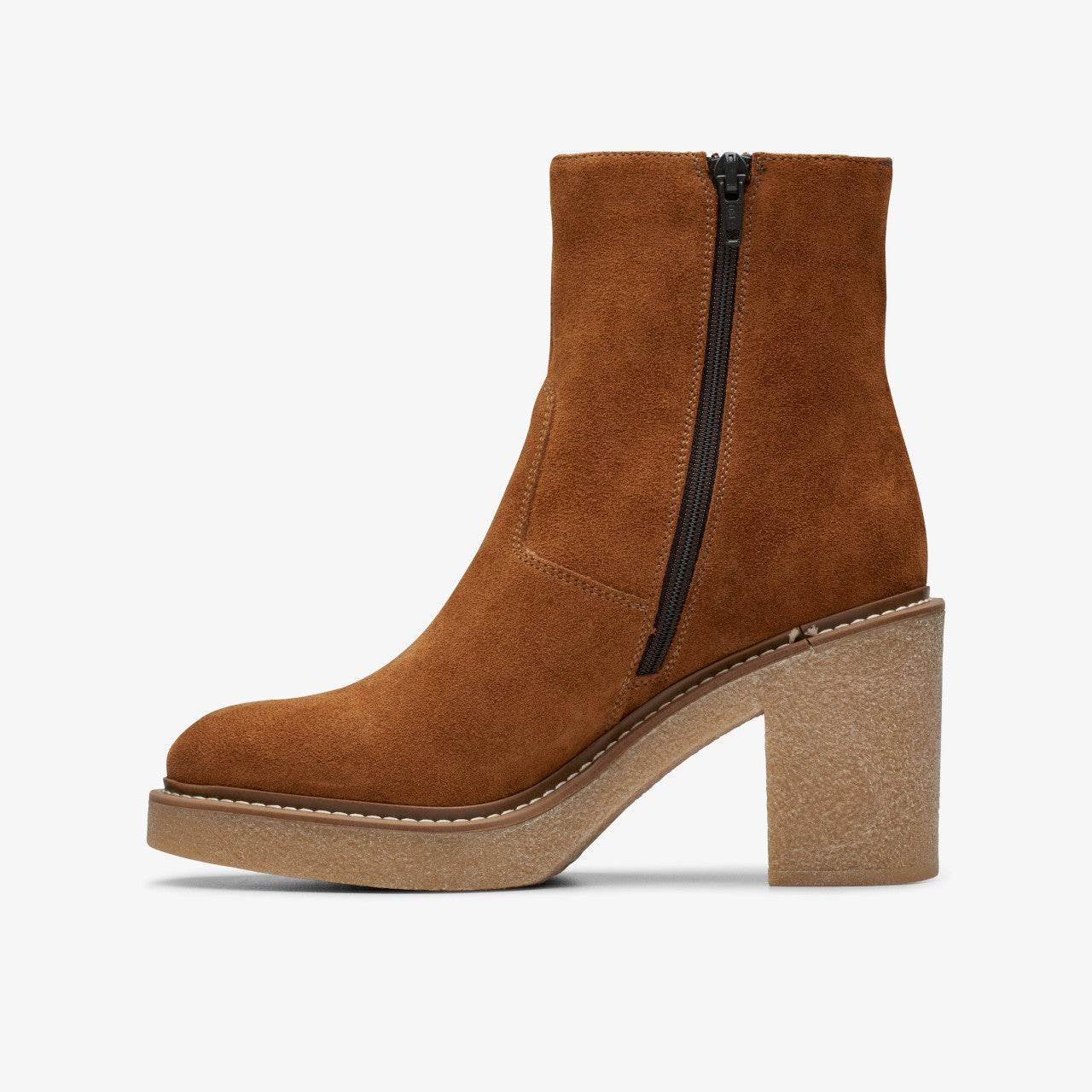 Colden Up Dark Tan Suede Clarks Women