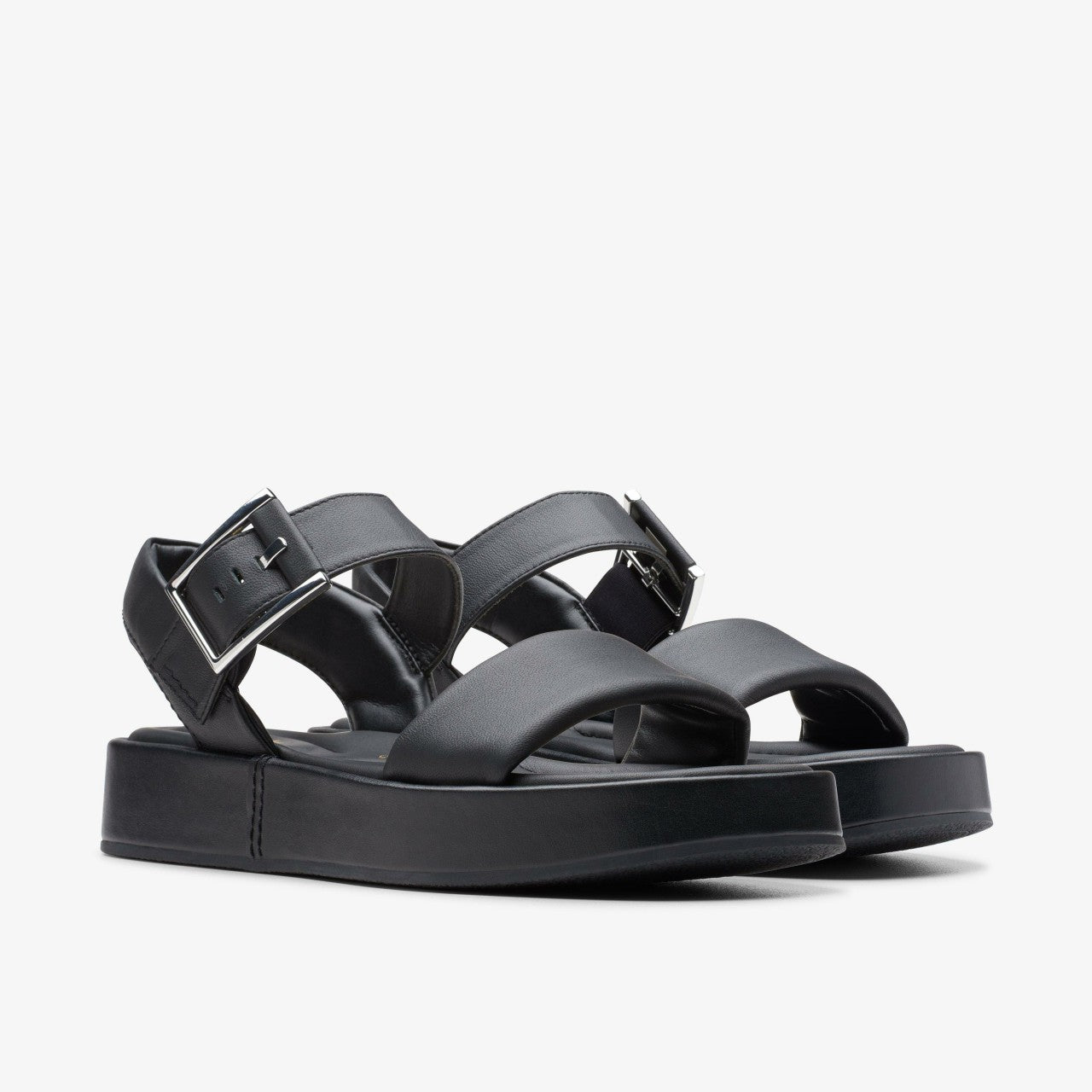 Alda Strap Black Leather Clarks Women