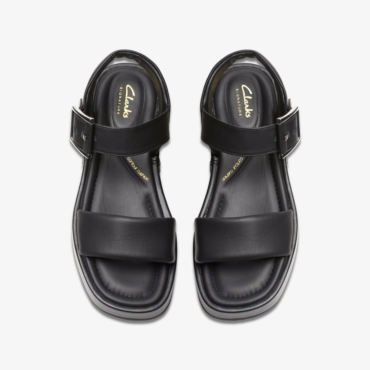 Alda Strap Black Leather Clarks Women