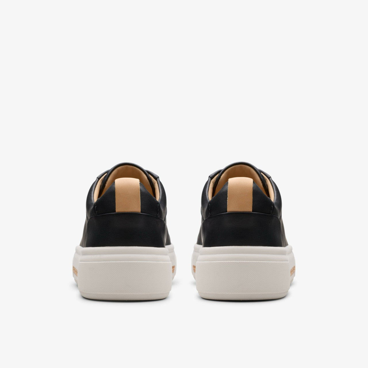 Hollyhock Walk Black Leather Clarks Women
