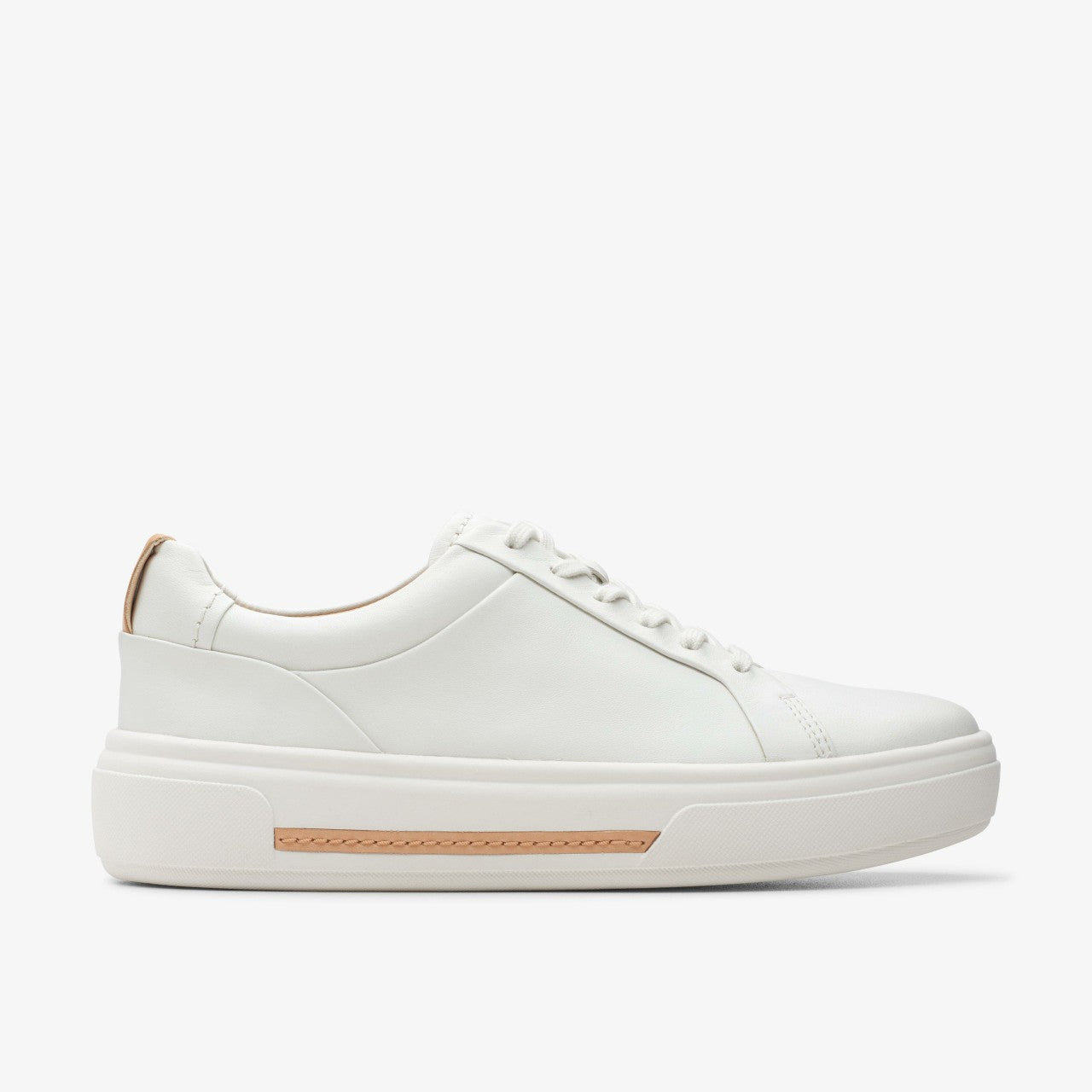 Hollyhock Walk Off White Leather Clarks Women
