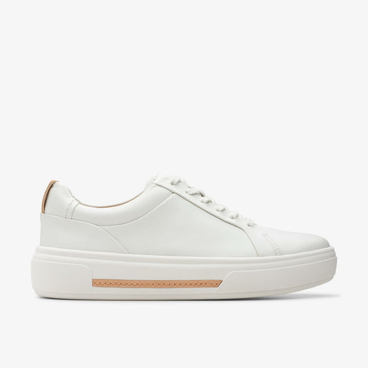 Hollyhock Walk Off White Leather Clarks Women