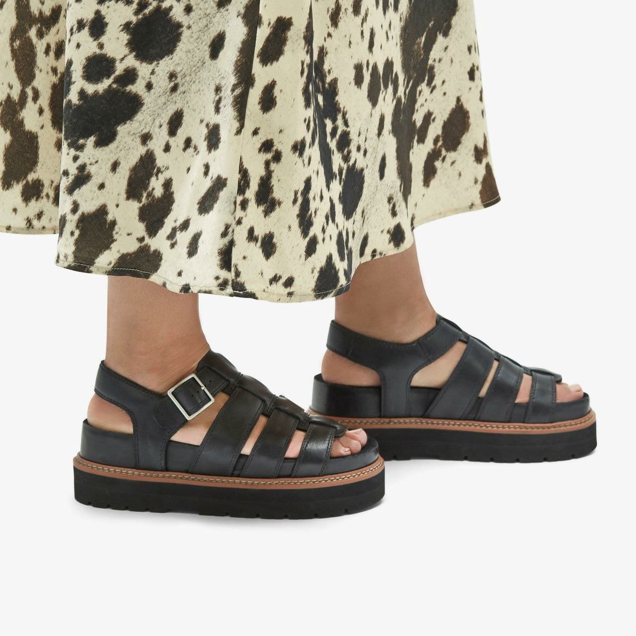 Orianna Twist Black Leather Clarks Women