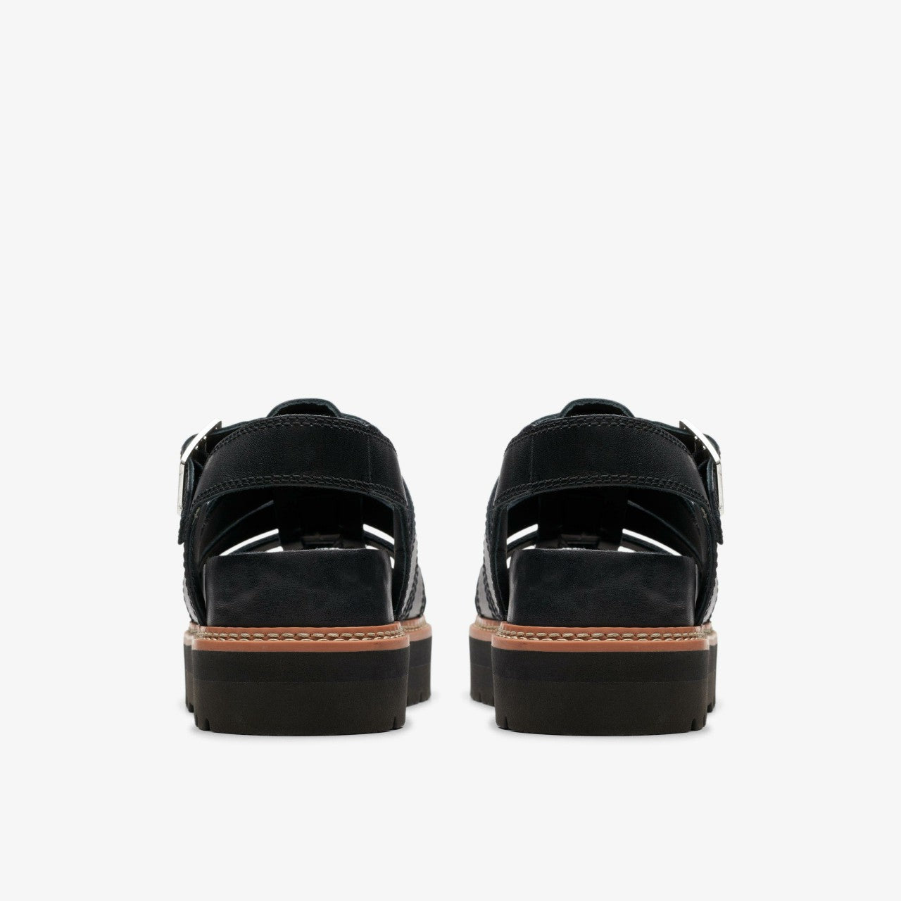 Orianna Twist Black Leather Clarks Women