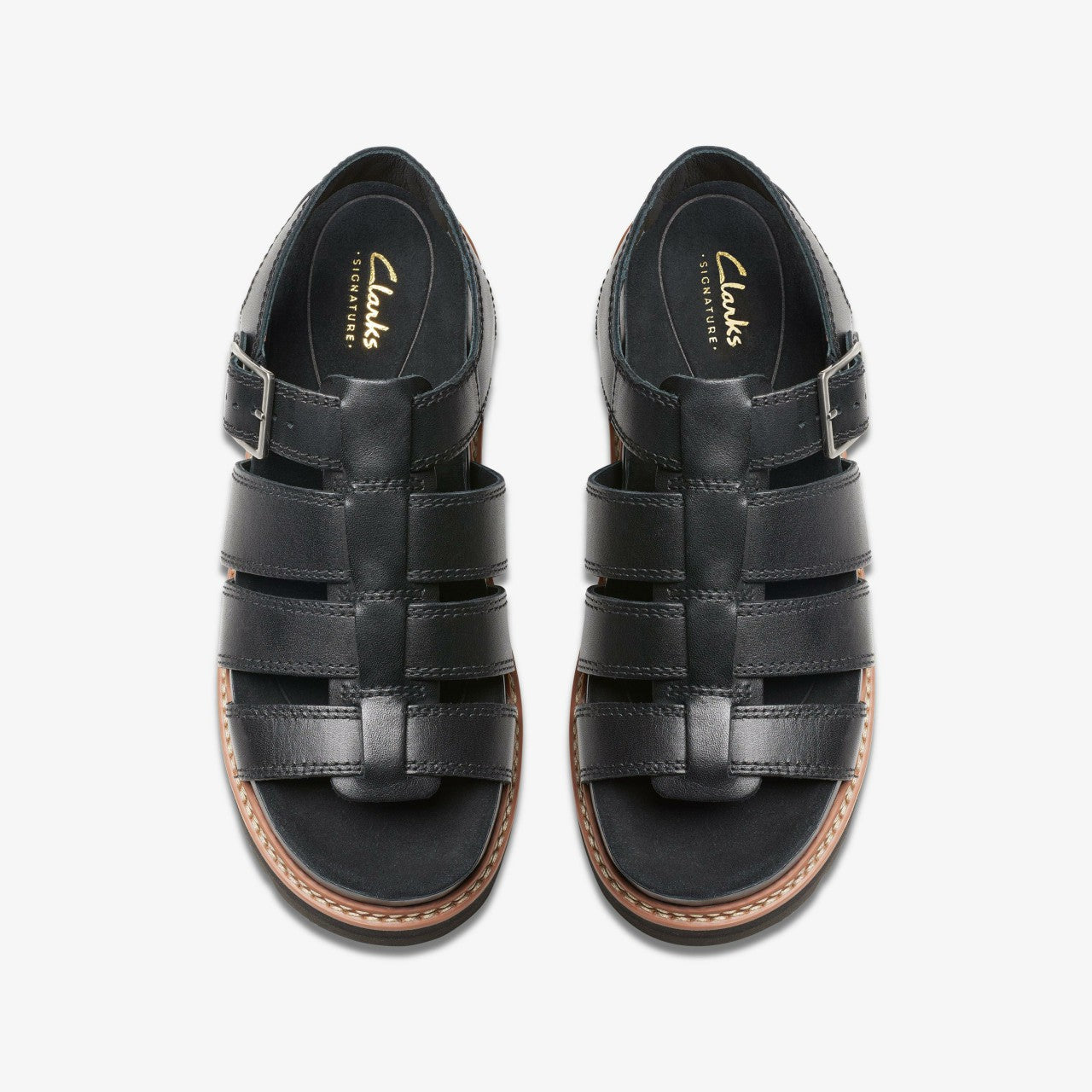 Orianna Twist Black Leather Clarks Women