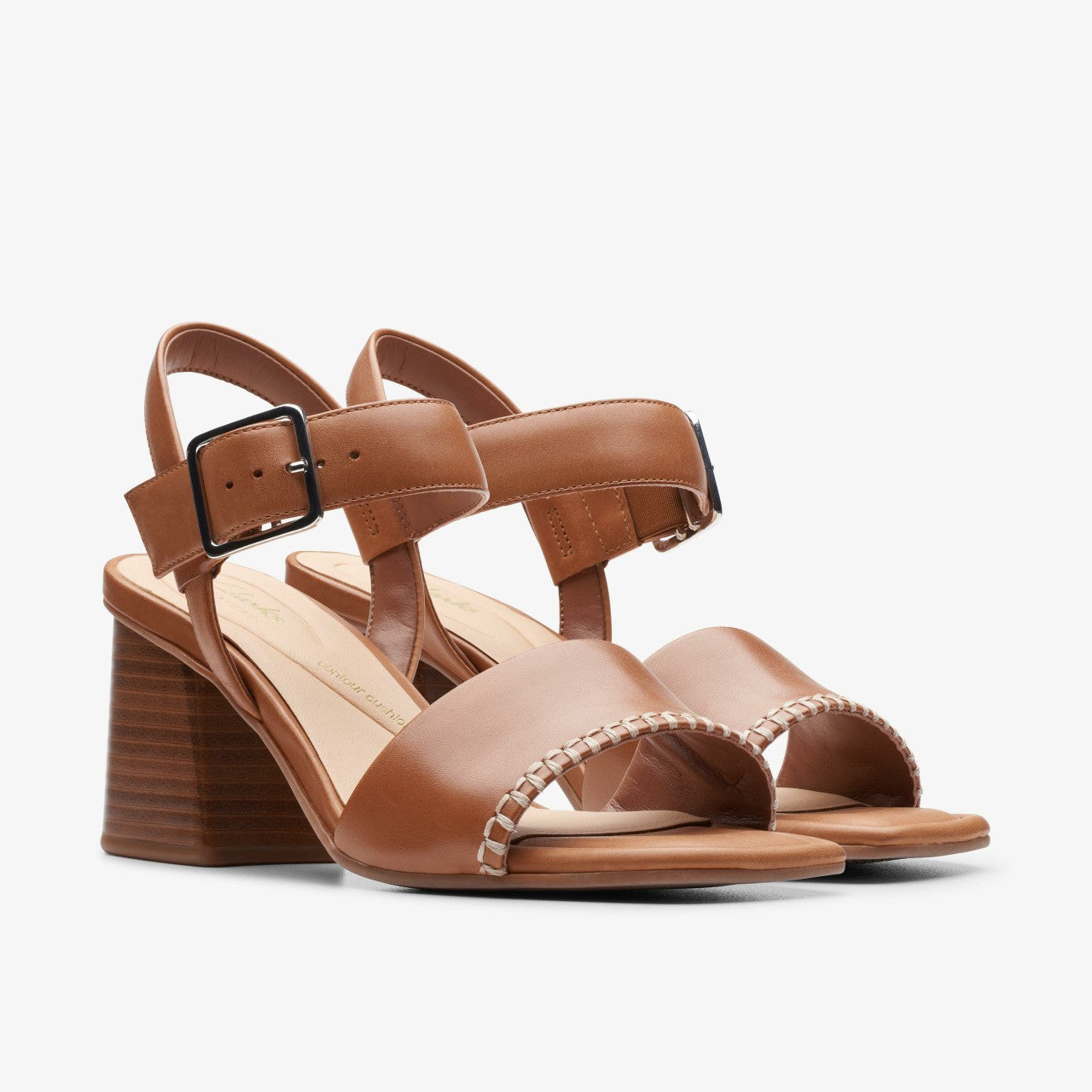 Siara 65 Buckle Tan Leather Clarks Women