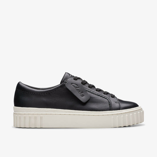 Mayhill Walk Black Leather Clarks Women