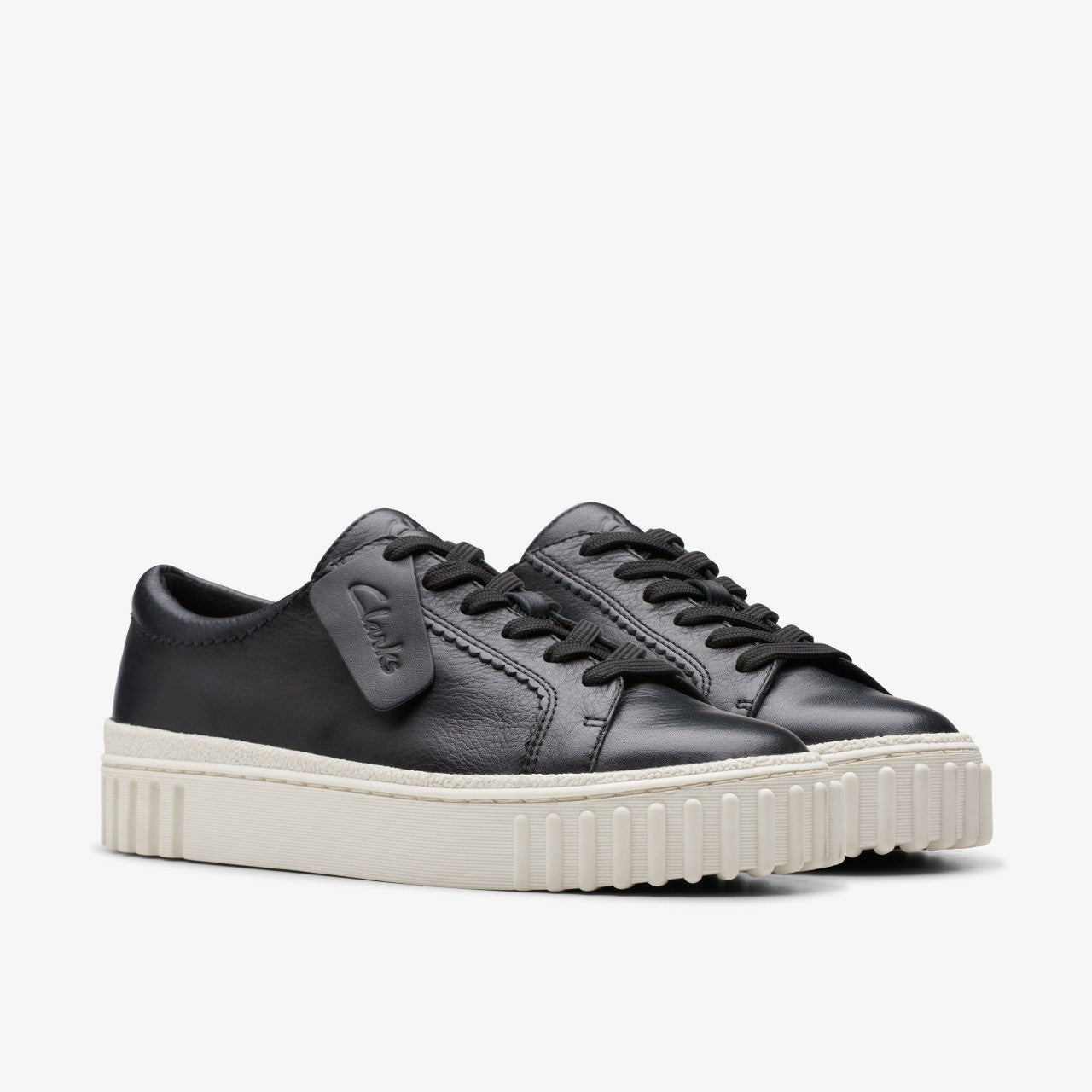 Mayhill Walk Black Leather Clarks Women