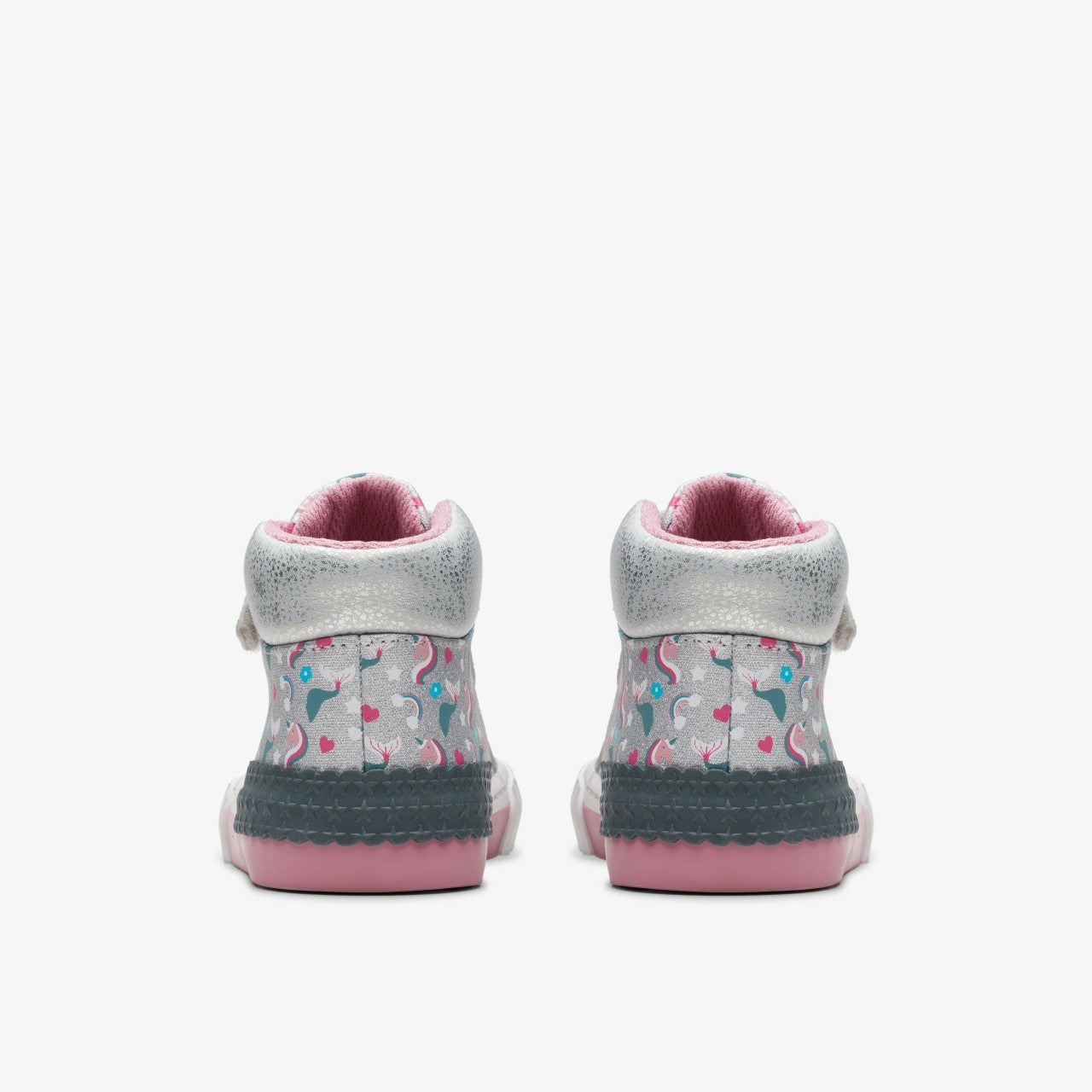 Foxing Halo Hi Toddler Silver Clarks Kids