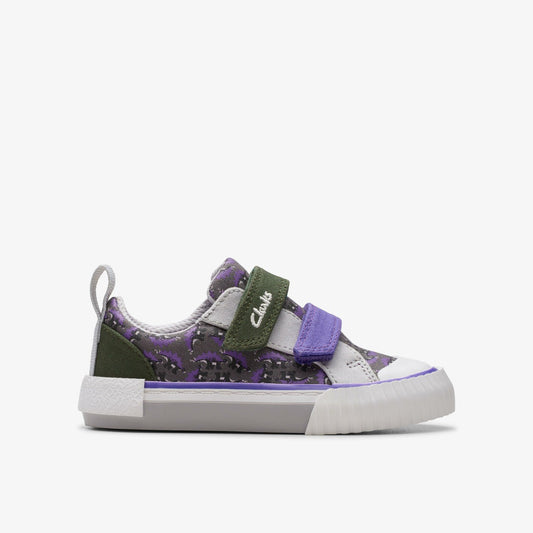 Foxing Steggy Toddler Grey Combination Clarks Kids
