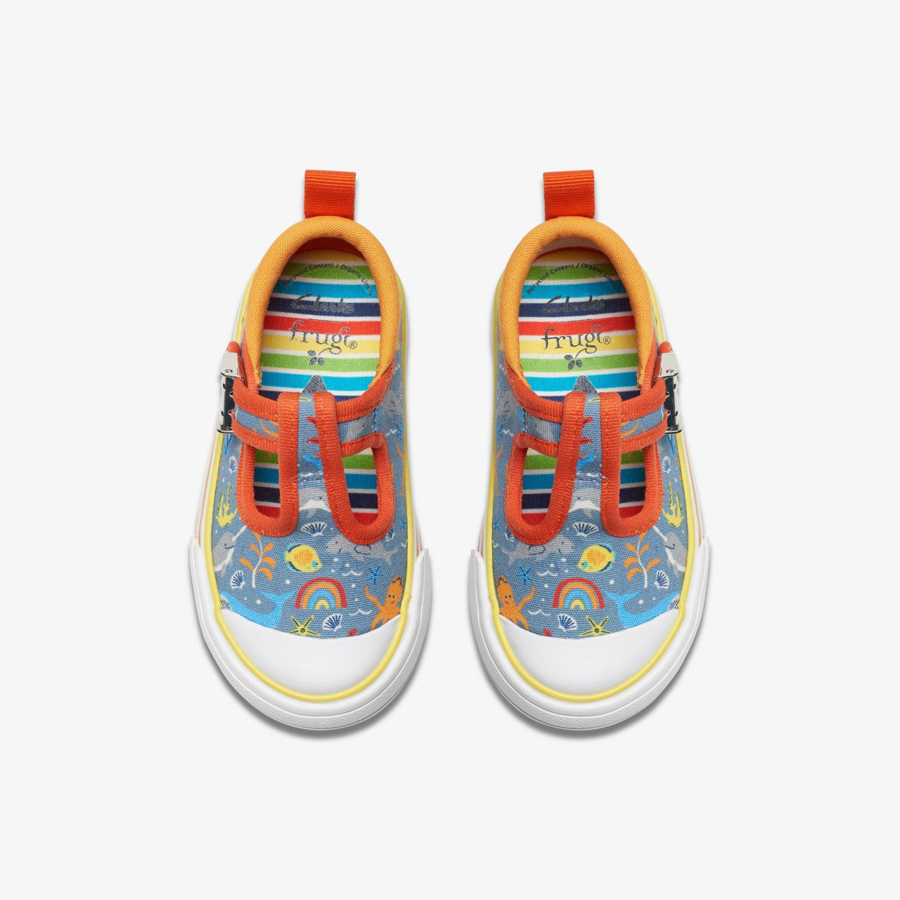 Foxing Fish Toddler Grey Print Clarks Kids