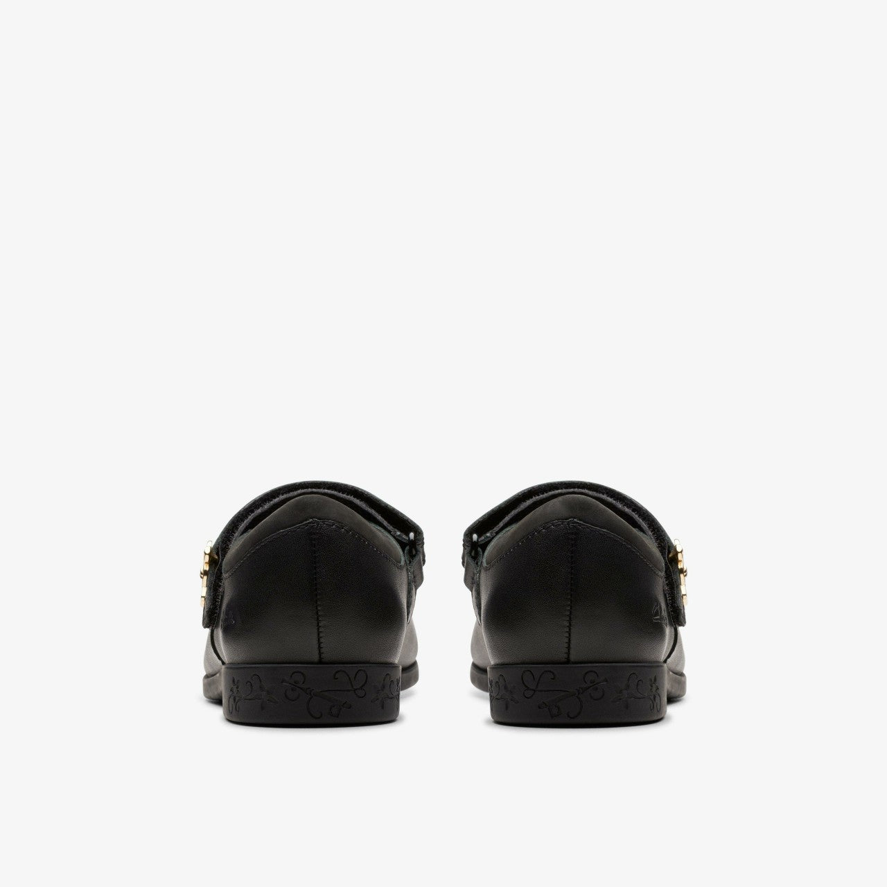 Lock Magic Kid Black Leather Clarks Kids