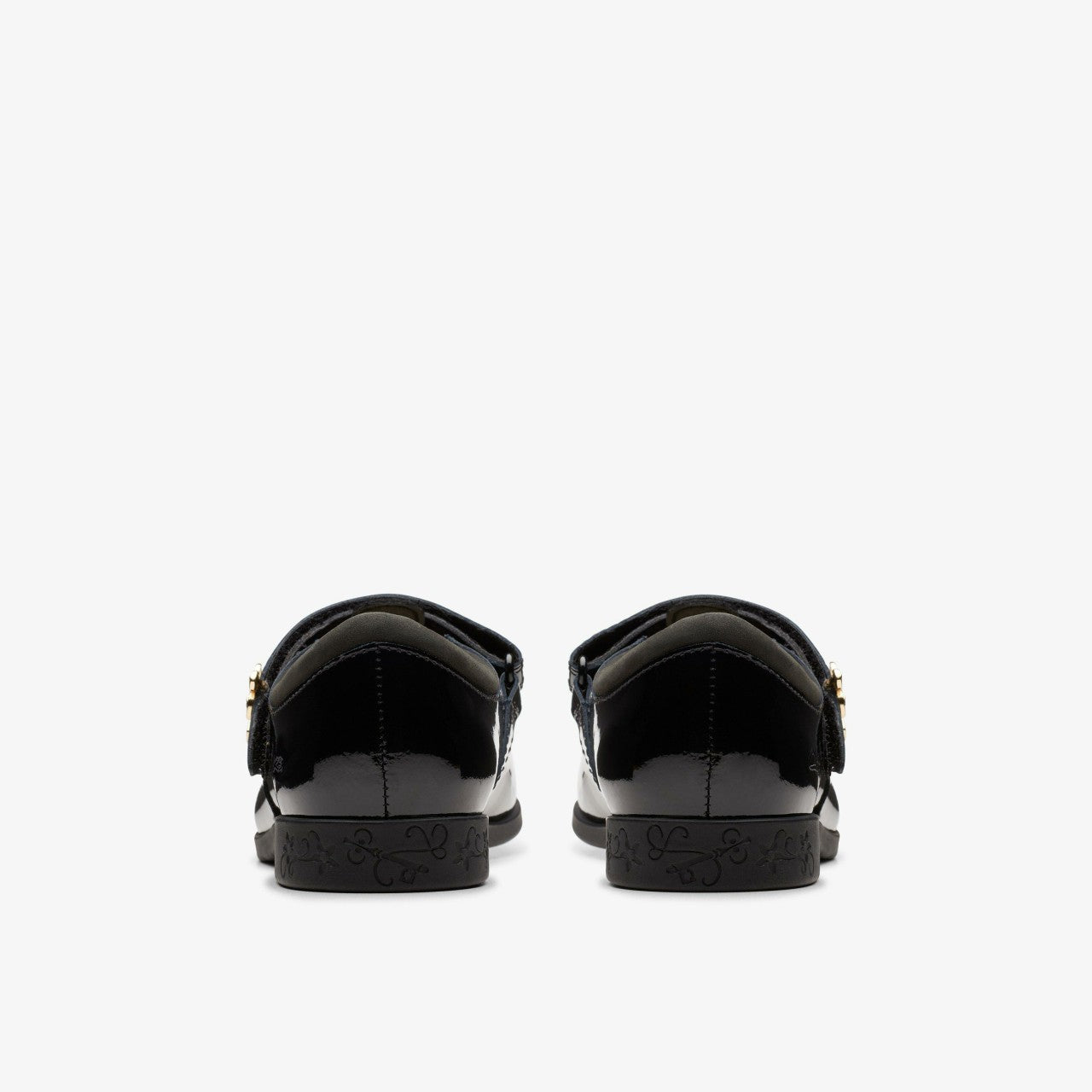 Lock Shine Kid Black Patent Clarks Kids