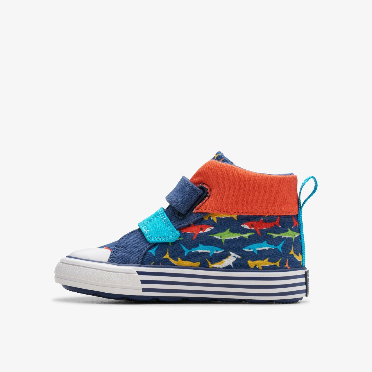 Foxing Save Hi Toddler Navy Print Clarks Kids