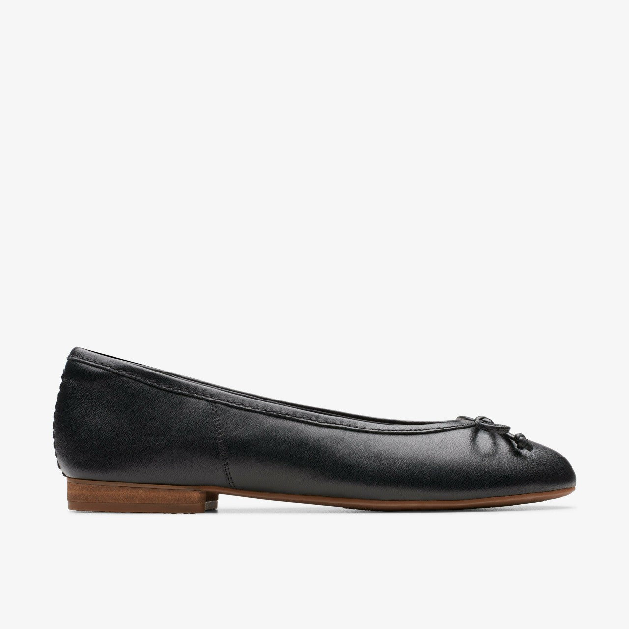 Fawna Lily Black Leather Clarks Women