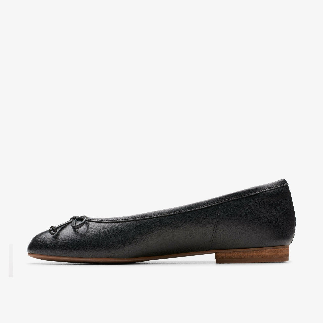 Fawna Lily Black Leather Clarks Women