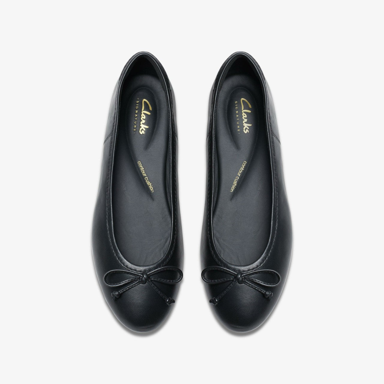 Fawna Lily Black Leather Clarks Women