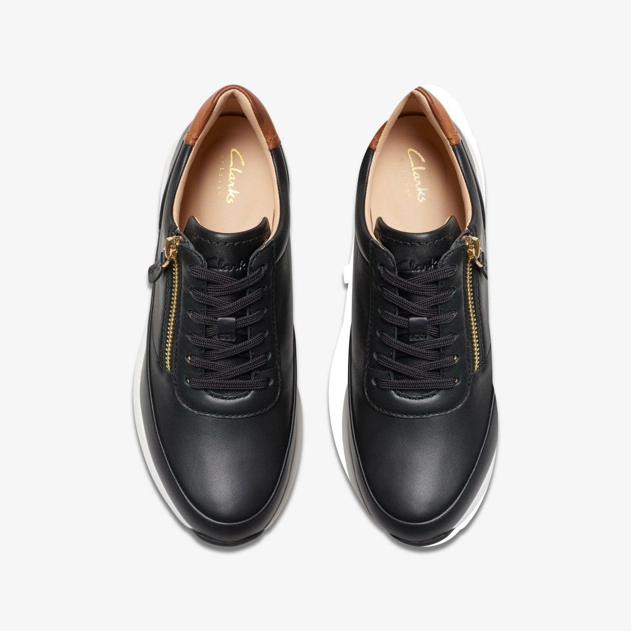 Tivoli Zip Black Leather Clarks Women