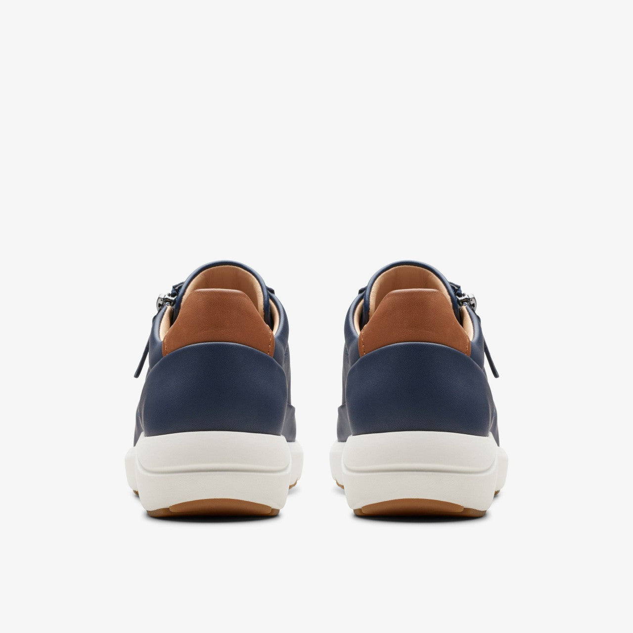 Tivoli Zip Navy Leather Clarks Women