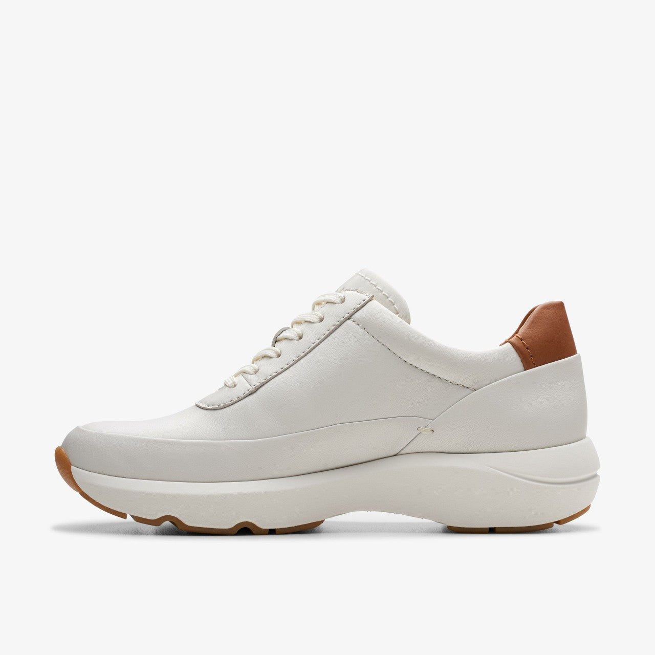Tivoli Zip Off White Leather Clarks Women
