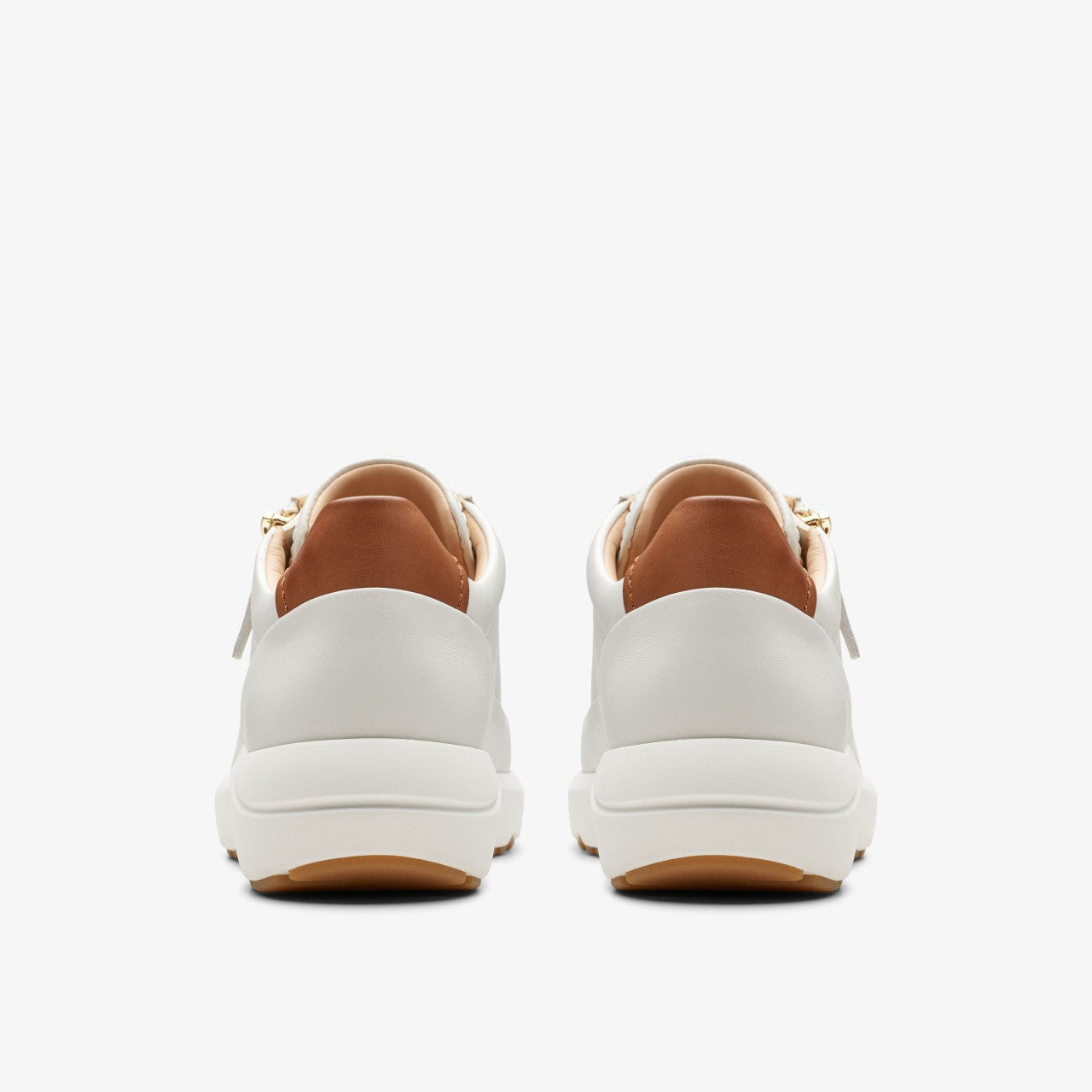 Tivoli Zip Off White Leather Clarks Women