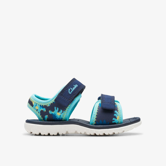 Surfing Tide Toddler Navy Clarks Kids