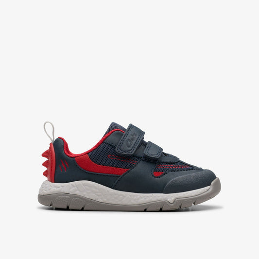 Steggy Tail Toddler Navy Clarks Kids