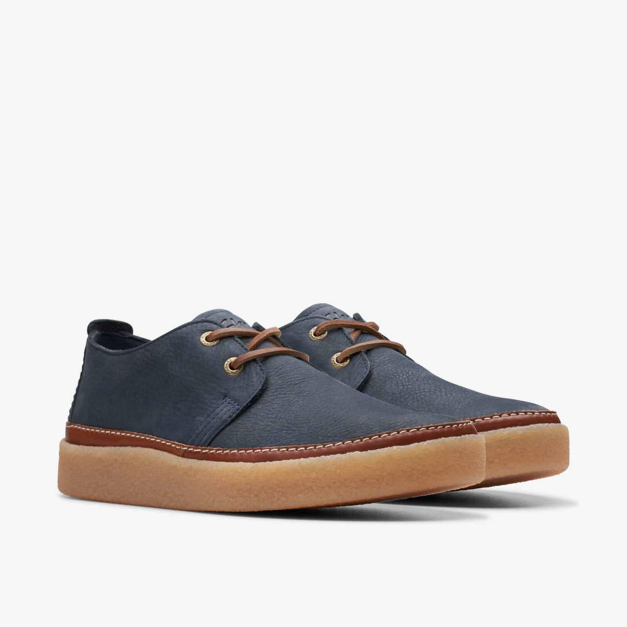 Clarkwood Low Navy Nubuck Clarks Men
