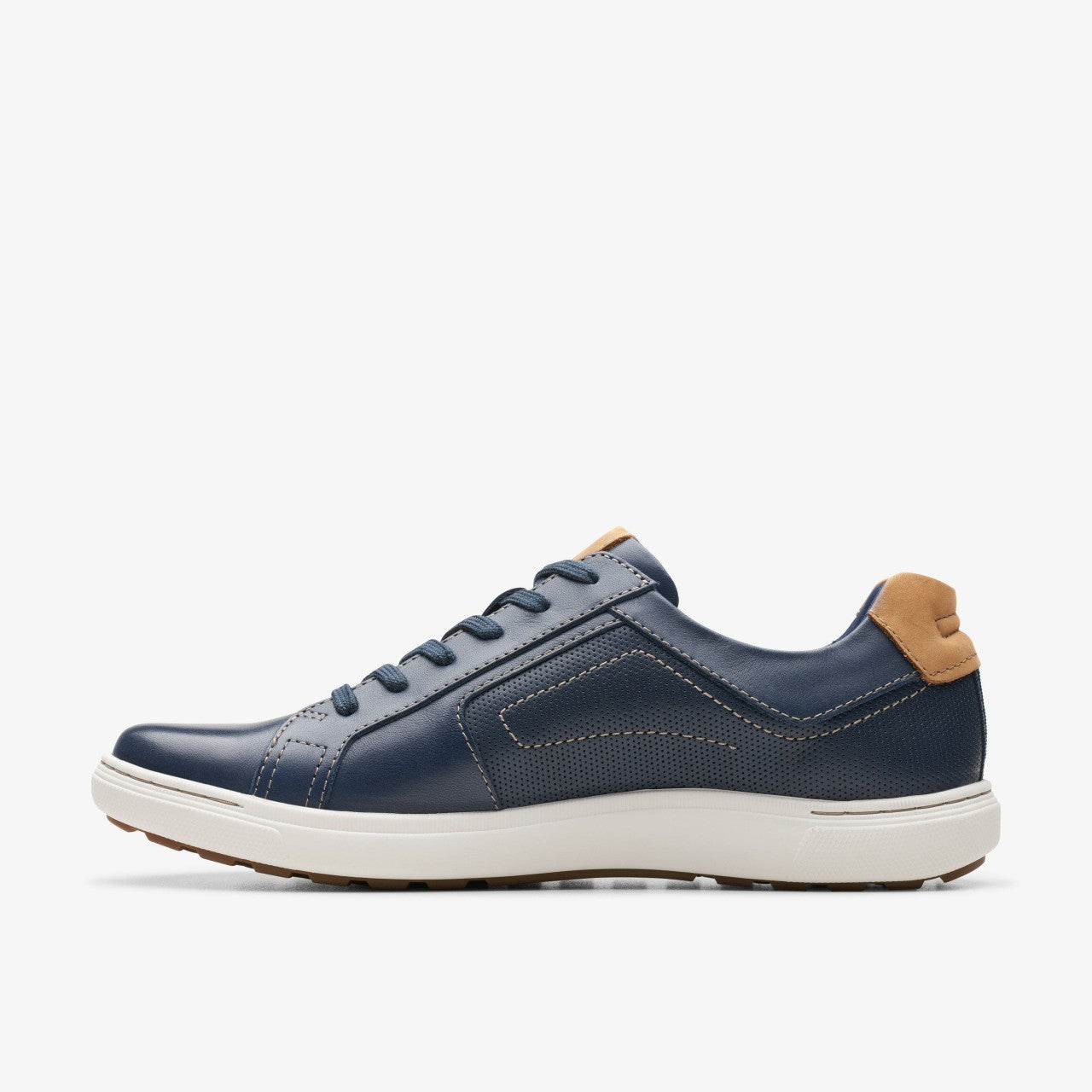 Mapstone Lace Navy Leather Clarks Men