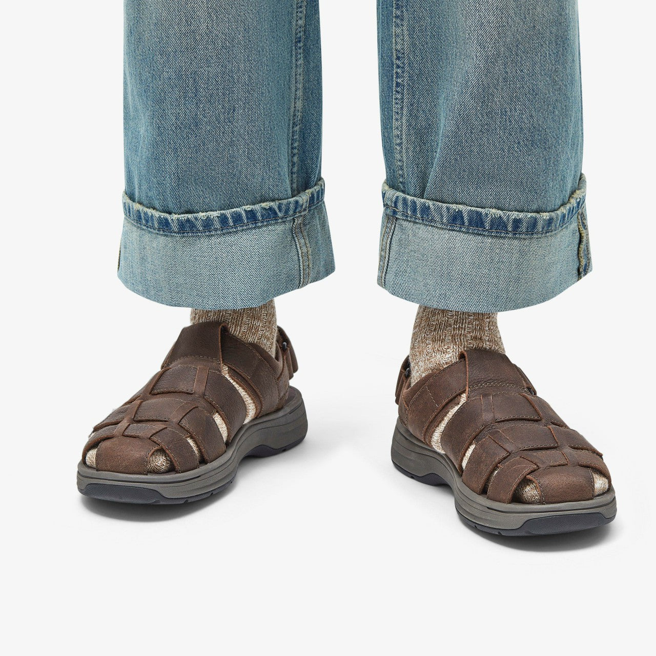 Saltway Cove Dark Brown Leather Clarks Men