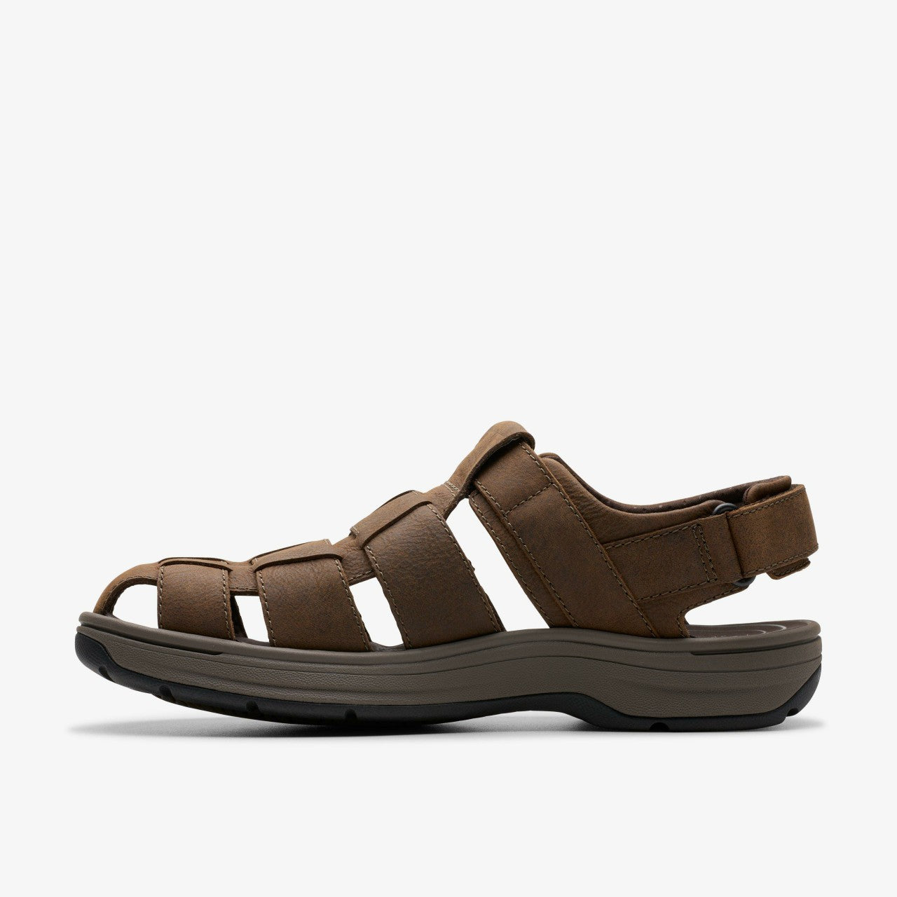 Saltway Cove Dark Brown Leather Clarks Men