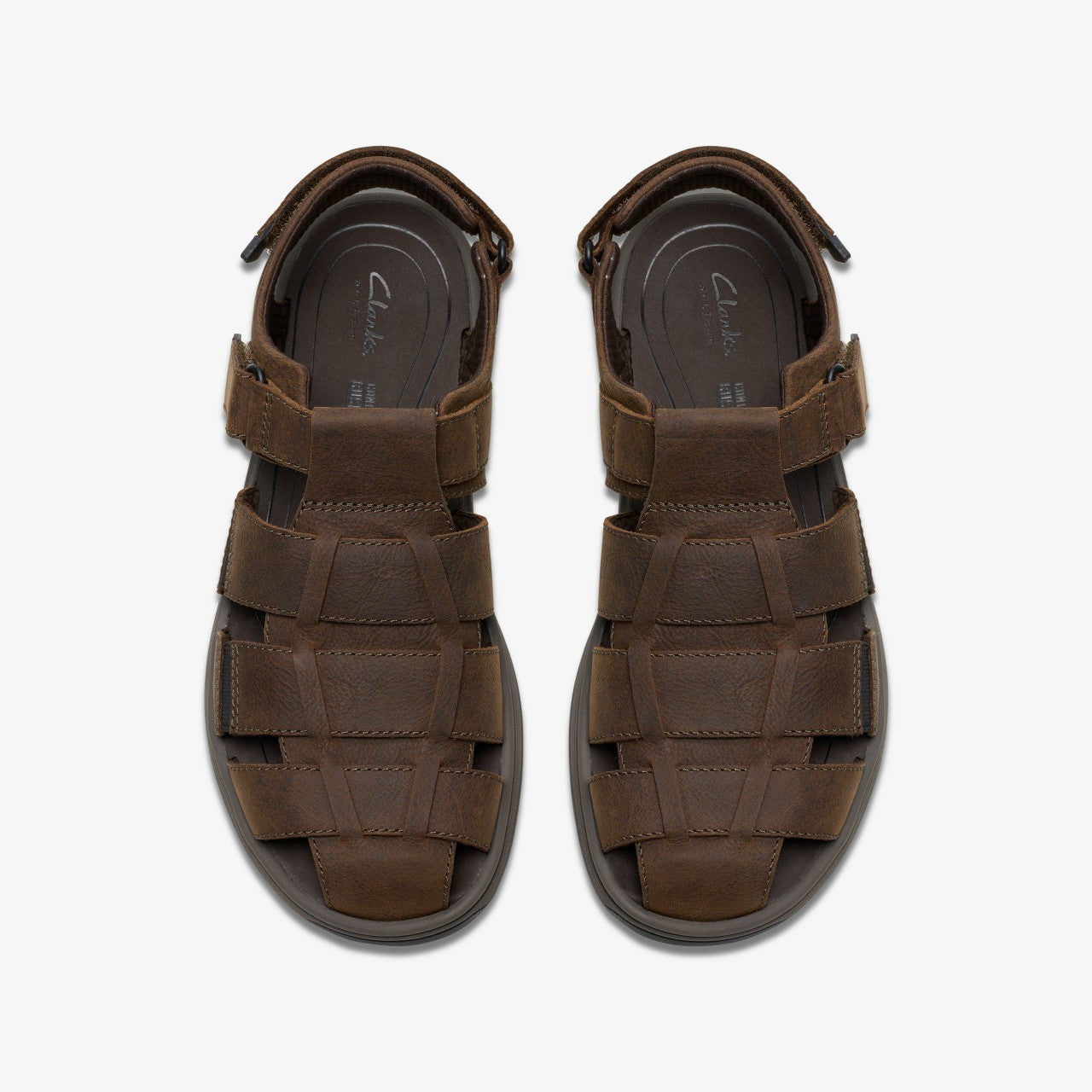 Saltway Cove Dark Brown Leather Clarks Men
