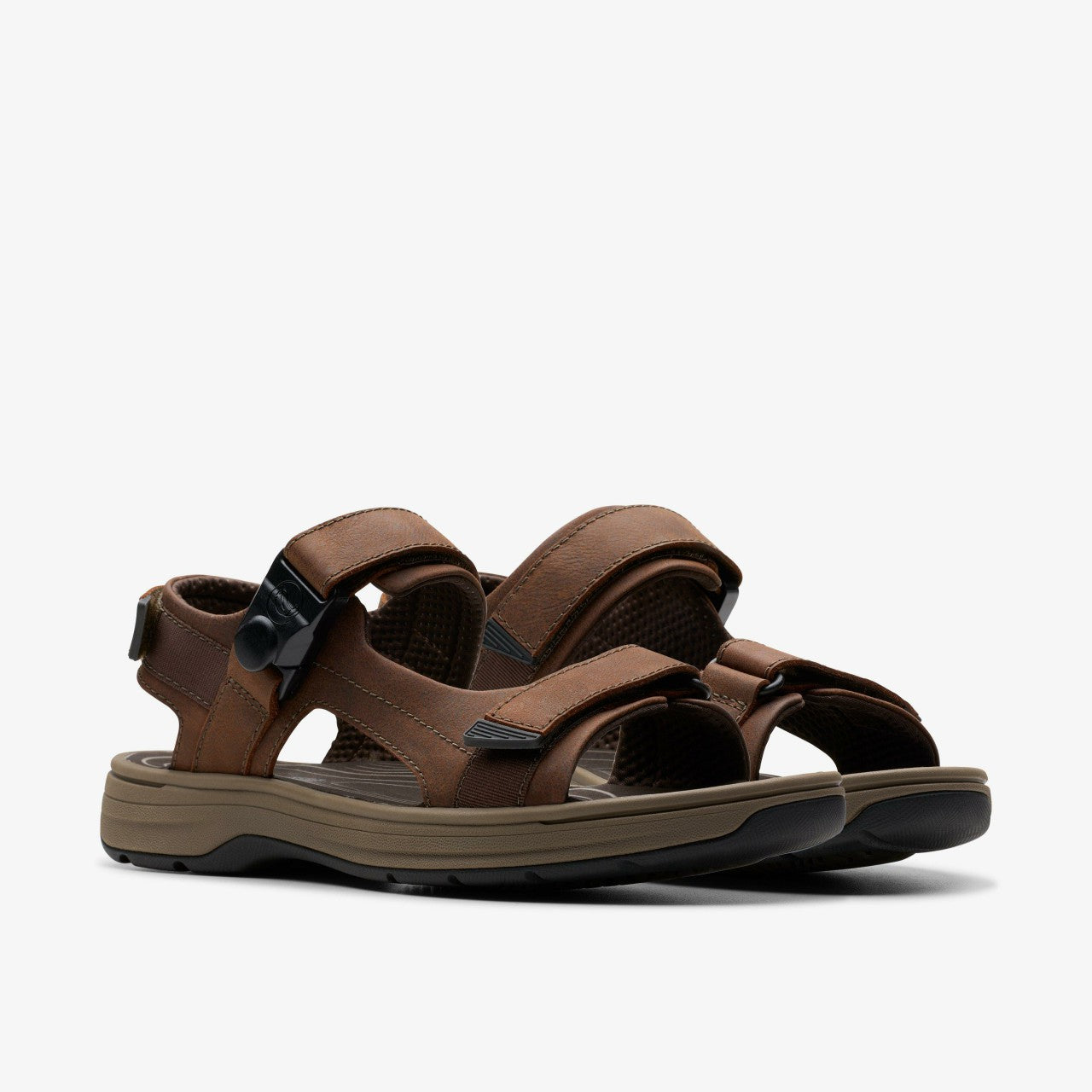 Saltway Trail Dark Brown Leather Clarks Men