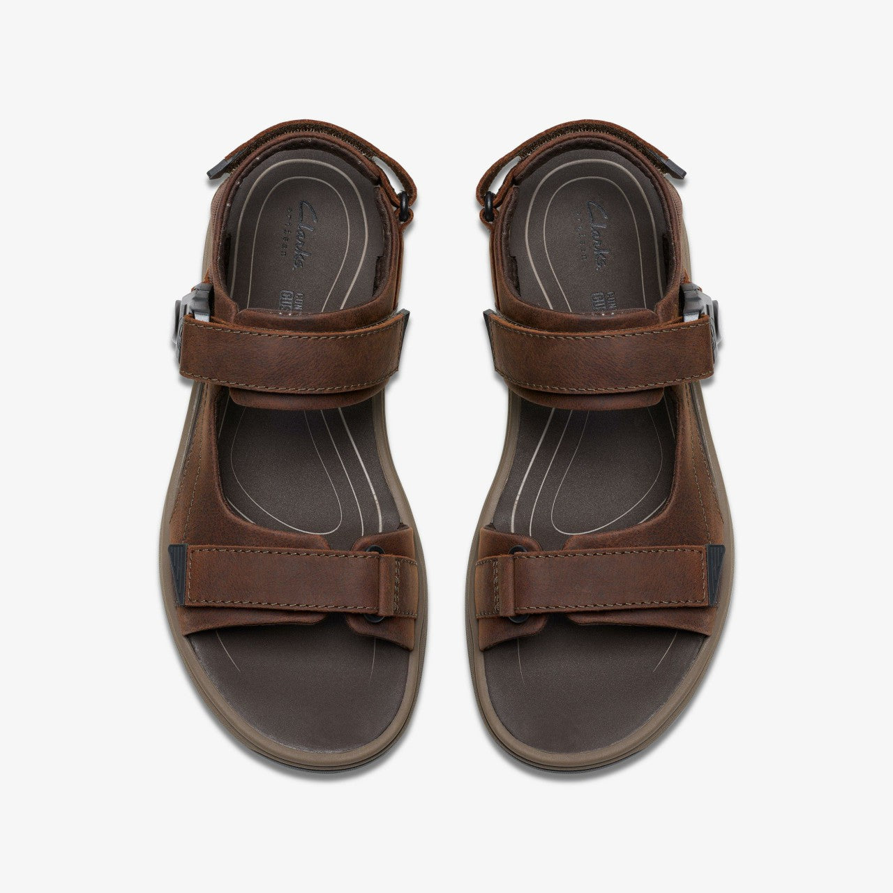 Saltway Trail Dark Brown Leather Clarks Men